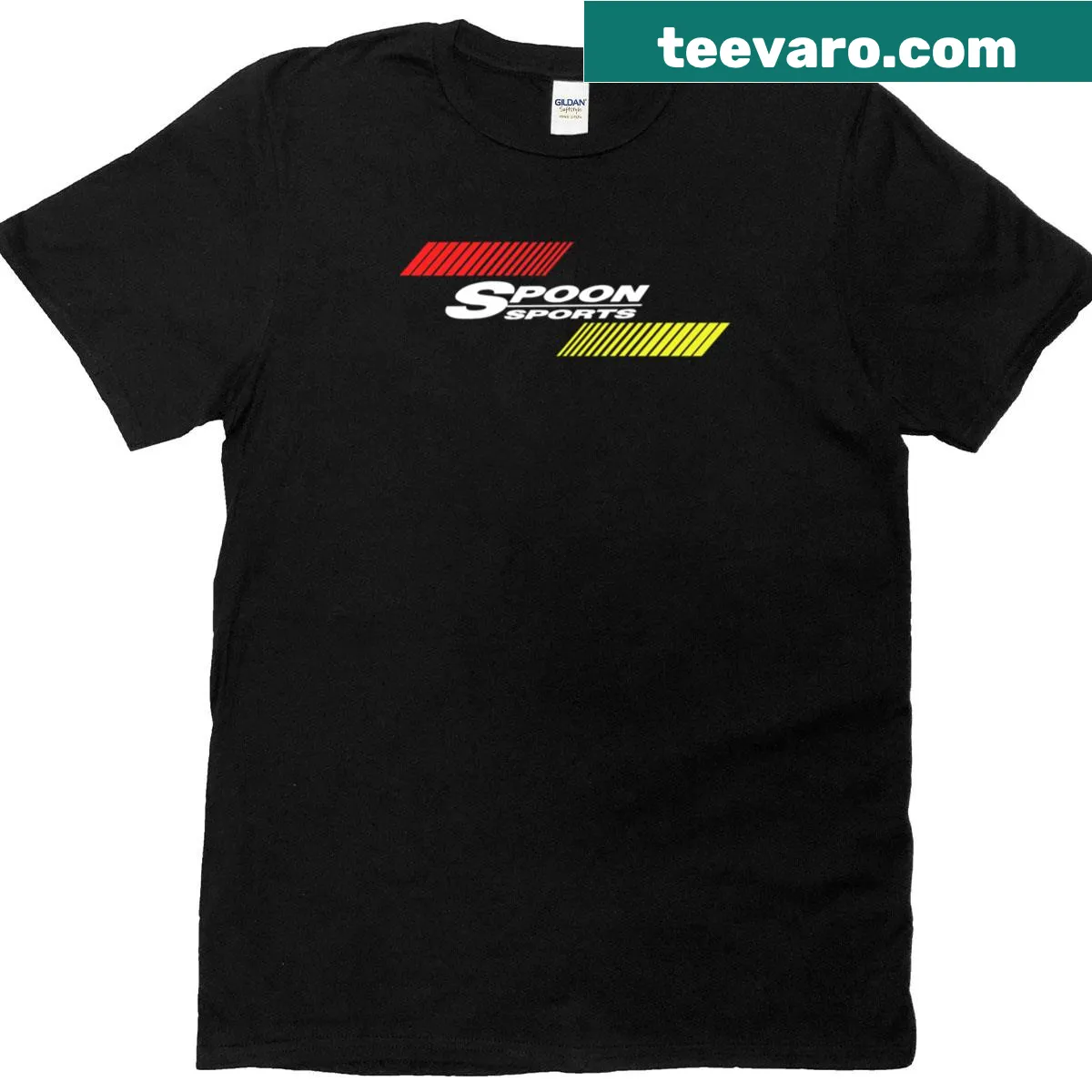 Spoon Sports Racing themed t-shirt — on a men's t-shirt