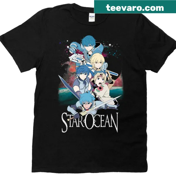 T-shirt featuring Star Ocean JRPG game design
