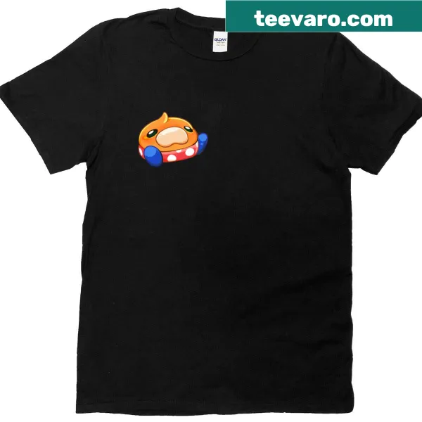 Playful illustration of Strollin Stu on a t-shirt