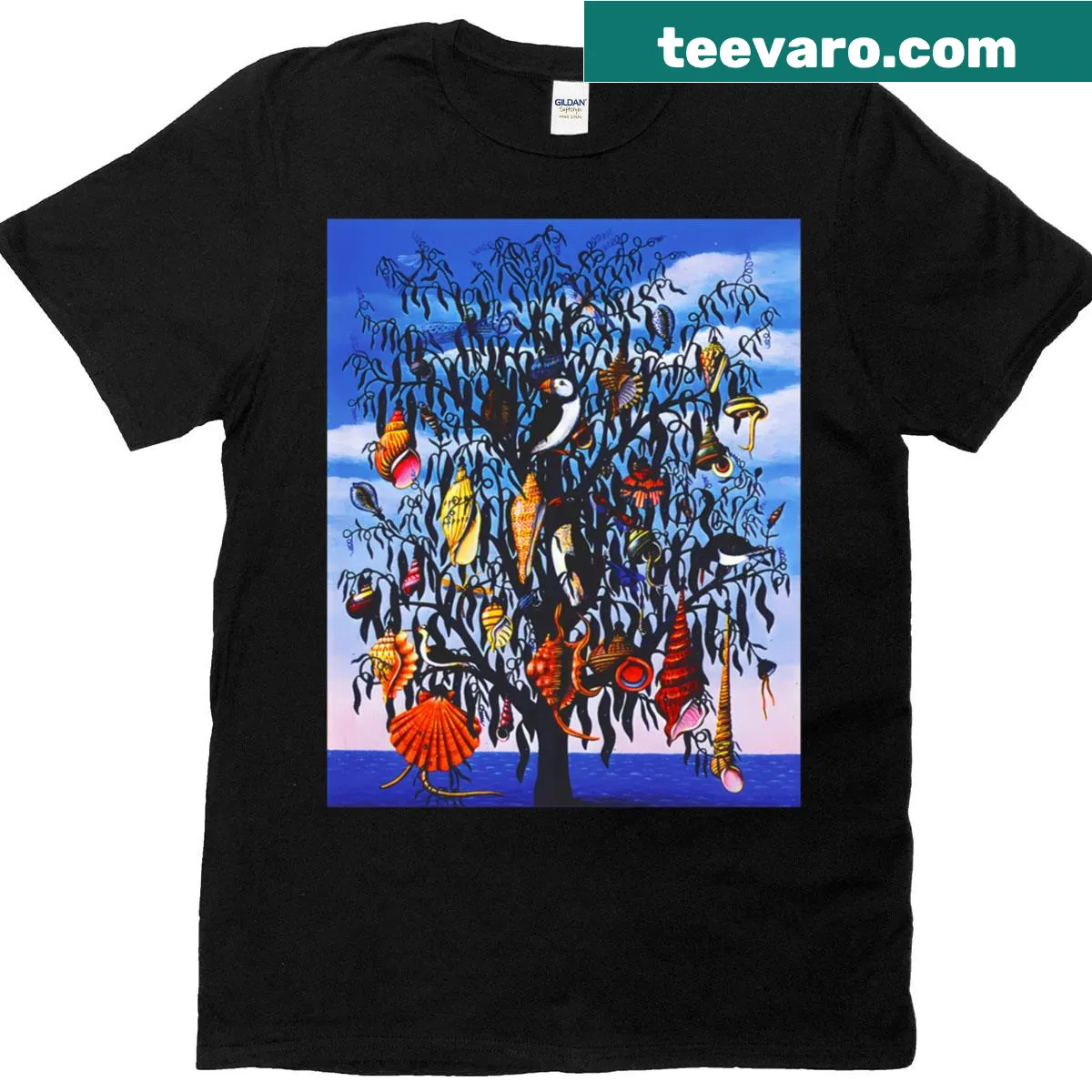 Graphic T-shirt with Talk Talk band name in playful font — on a men's t-shirt