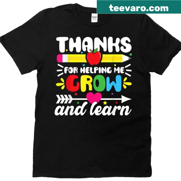 Funny teacher t-shirt with gratitude message