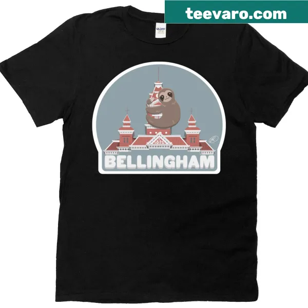Illustration of a cute sloth on a t-shirt