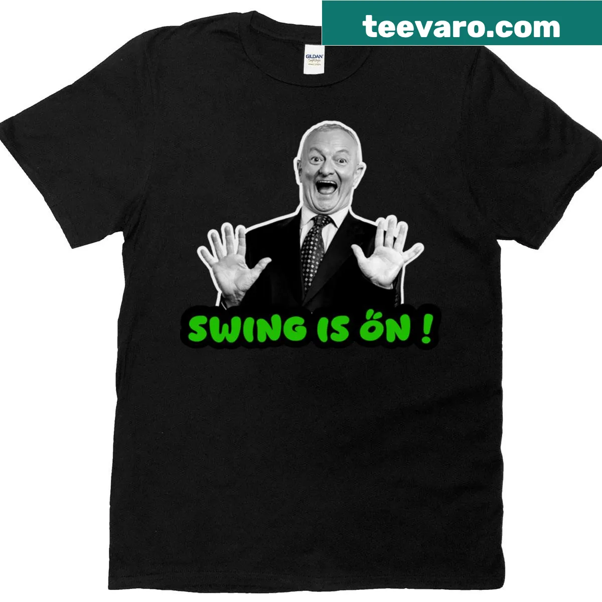 Oversized T-shirt featuring Antony Green music-inspired graphic — on a men's t-shirt