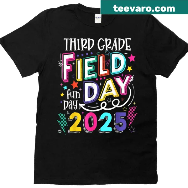 Teacher shirt celebrating third grade field day fun