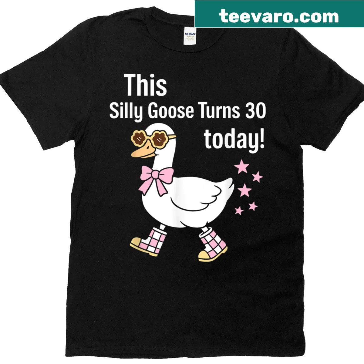 Birthday t-shirt celebrating turning 30 with a funny saying — on a men's t-shirt