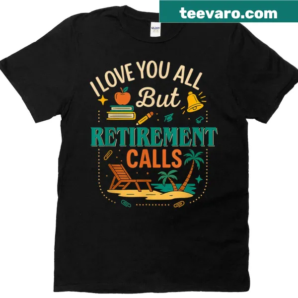 Vintage Teacher Retirement t-shirt with humorous retirement text