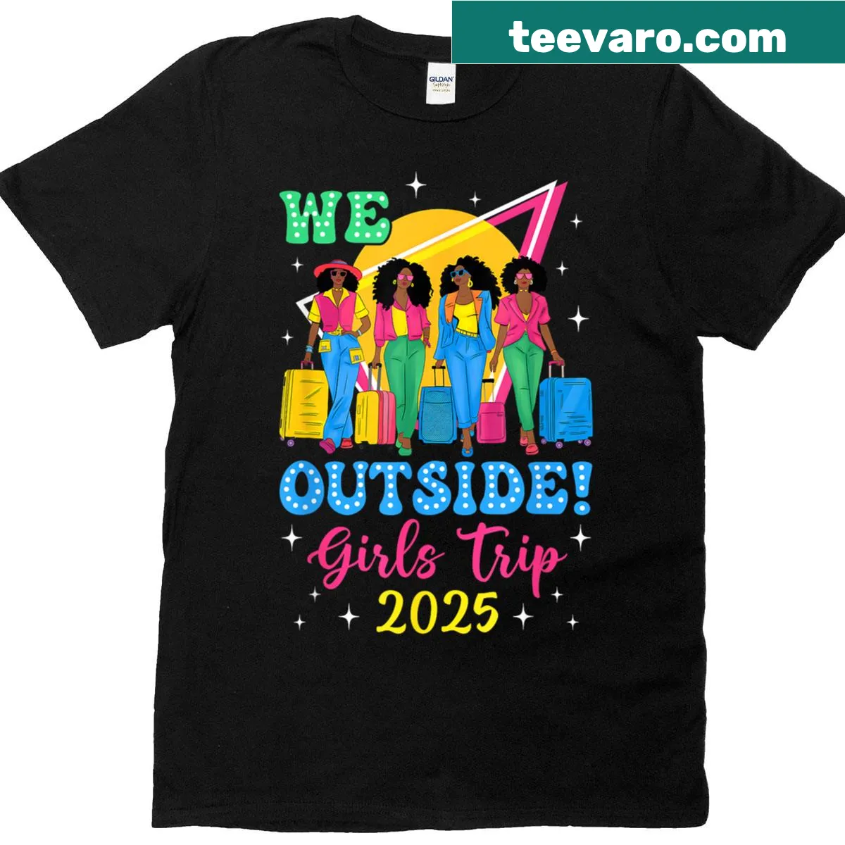 T-shirt celebrating friendship and adventure for women — on a men's t-shirt