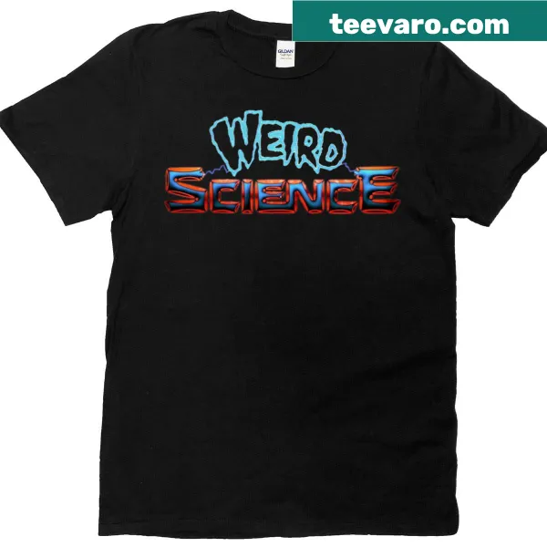 Edgy t-shirt featuring a bold 'Weird Science' graphic