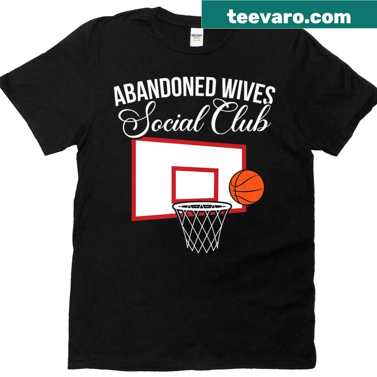 Funny t-shirt for basketball wives with humorous graphic — on a men's t-shirt