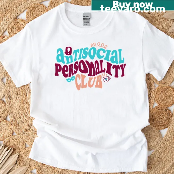 Antisocial Personality Club T-shirt with bold typography