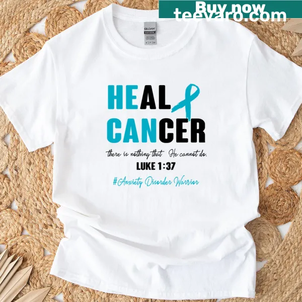 Supportive Awareness t-shirt for anxiety disorder and cancer