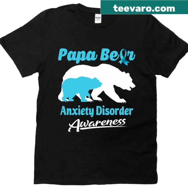 Papa bear graphic supporting anxiety disorder awareness