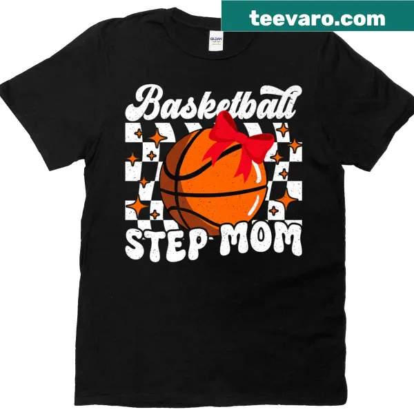 Basketball Stepmom t-shirt with heartwarming design
