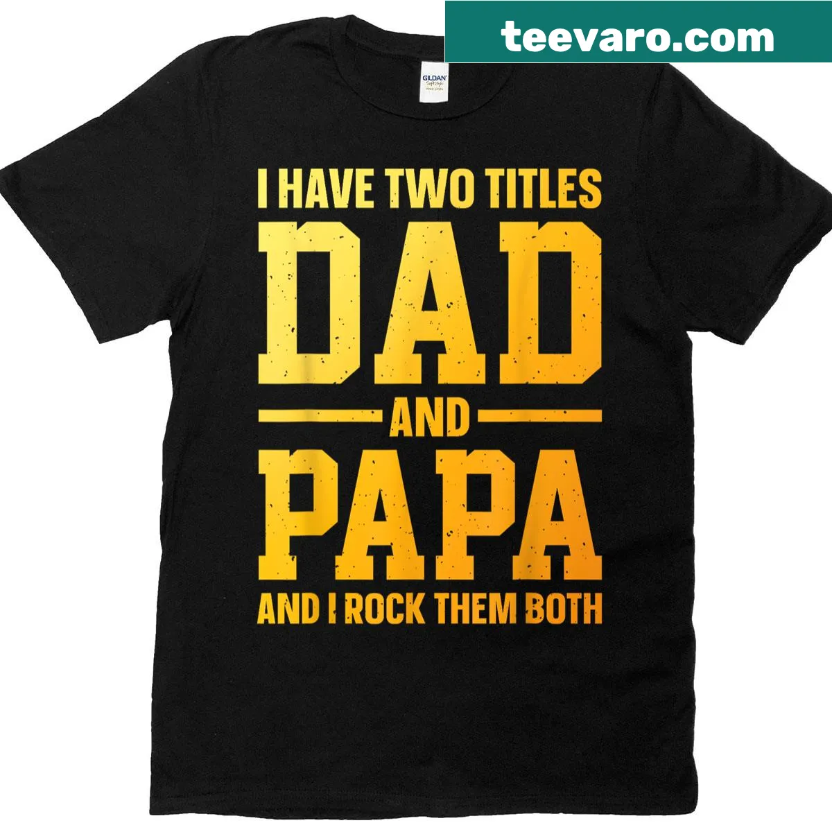 Heartfelt t-shirt for grandpas from grandkids with touching illustration — on a men's t-shirt