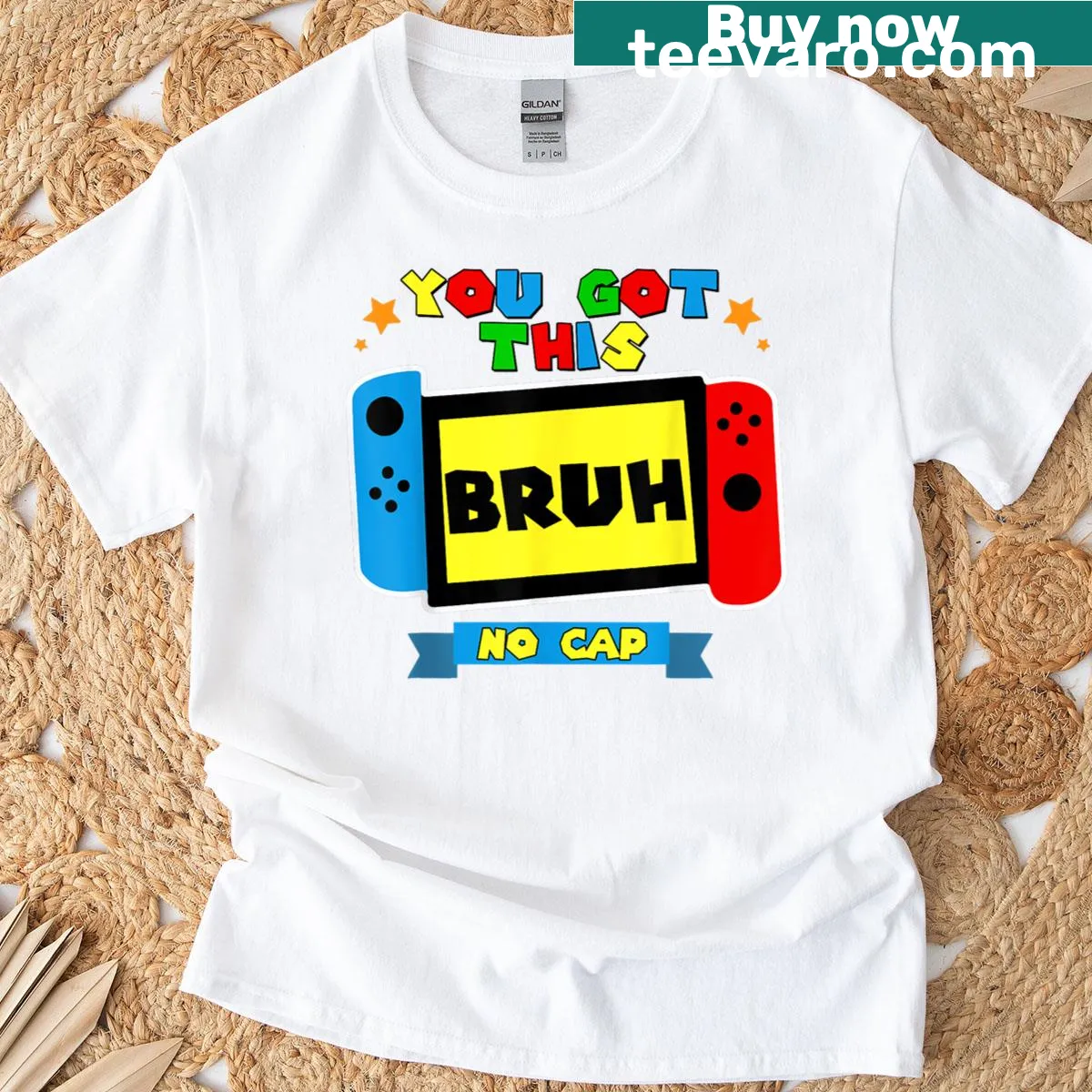 Funny t-shirt for test day featuring the phrase 'Bruh It's Test Day'. — on a men's t-shirt