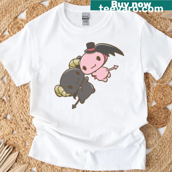 T-shirt featuring playful illustrations of cherries and berries