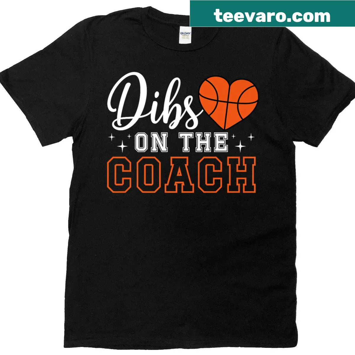 Funny t-shirt for basketball coach's wife with playful text — on a men's t-shirt