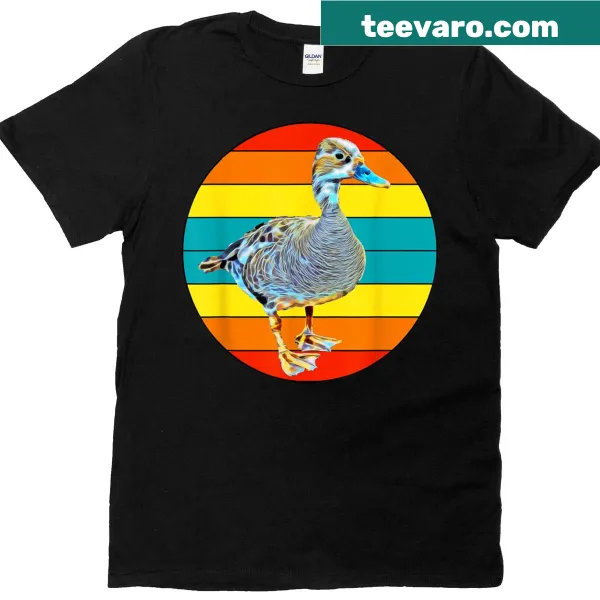 Cute vintage duck graphic T-shirt for duck lovers