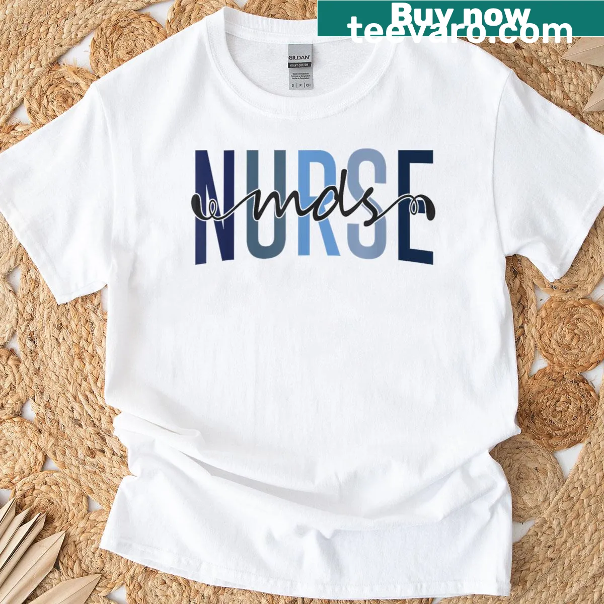 Funny MDS Nurse Appreciation t-shirt with playful typography — on a men's t-shirt