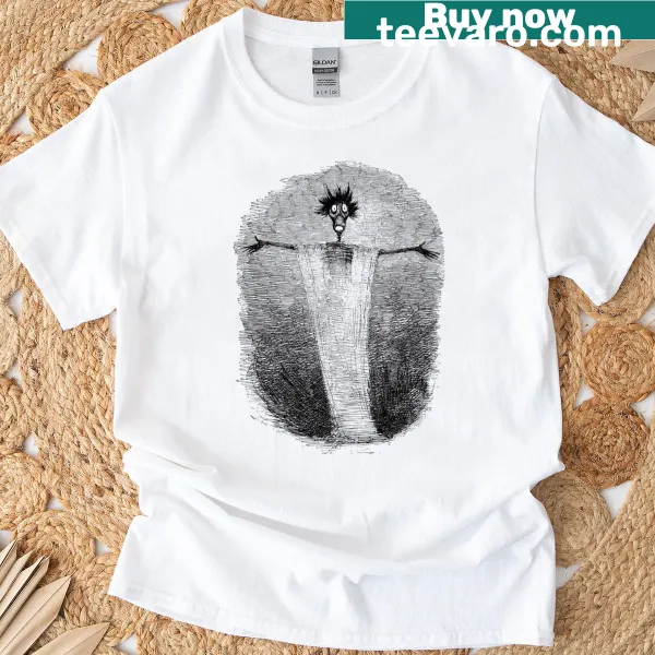 Playful ghost graphic on a casual t-shirt