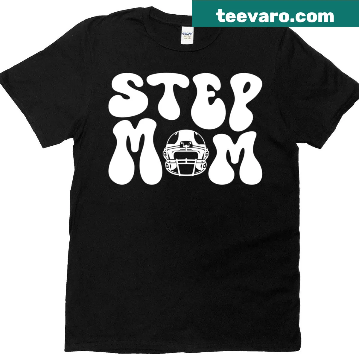 Proud step-mom graphic for football supporters — on a men's t-shirt