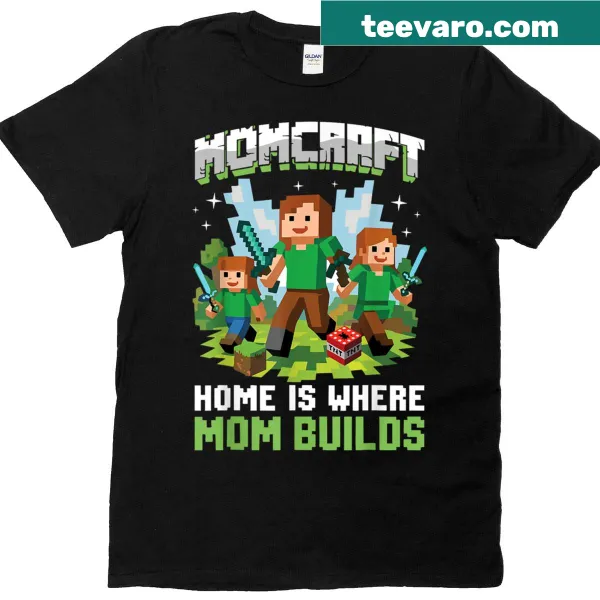 Pixel art T-shirt for gamer moms celebrating Mother's Day