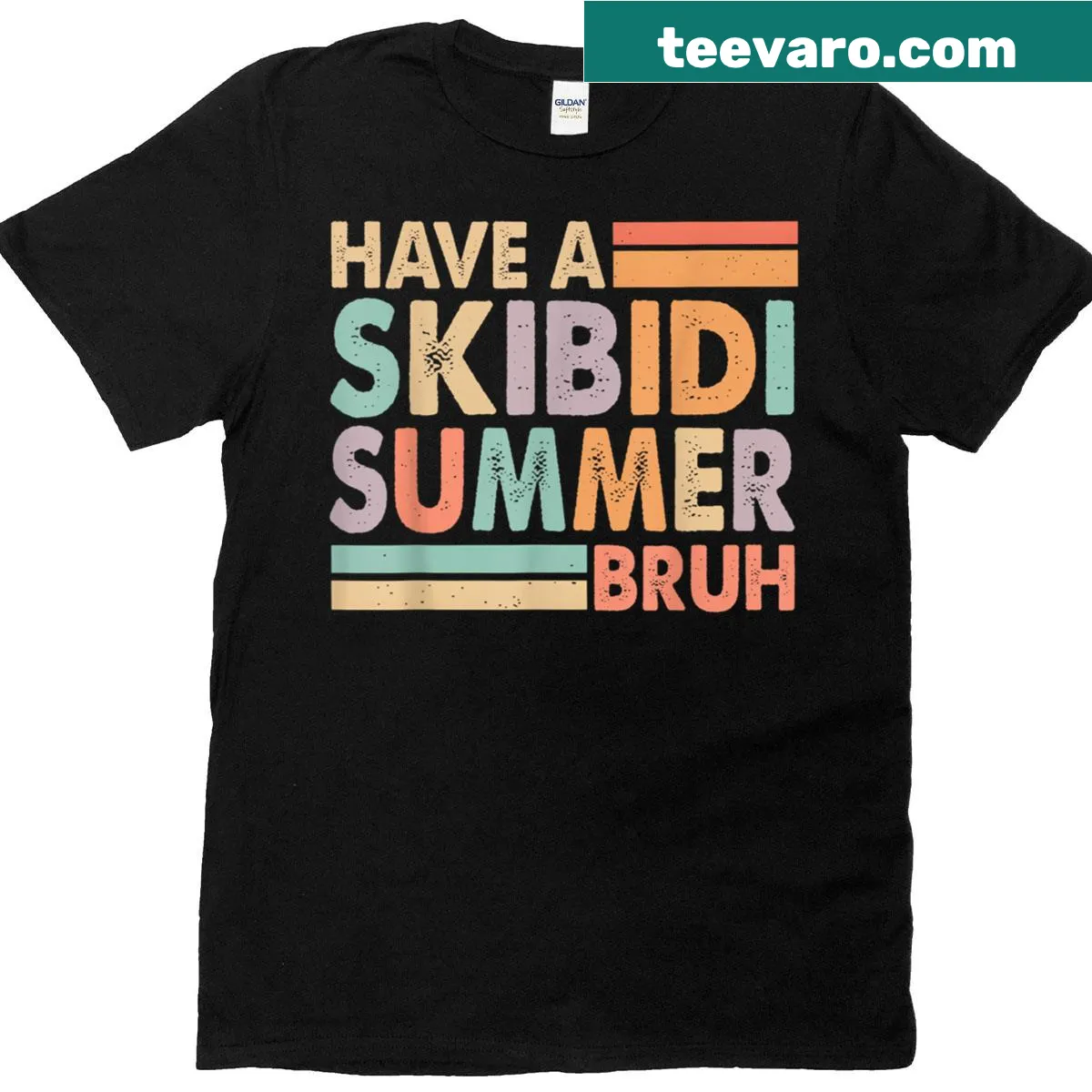 Funny t-shirt for last day of school featuring Skibidi phrase — on a men's t-shirt