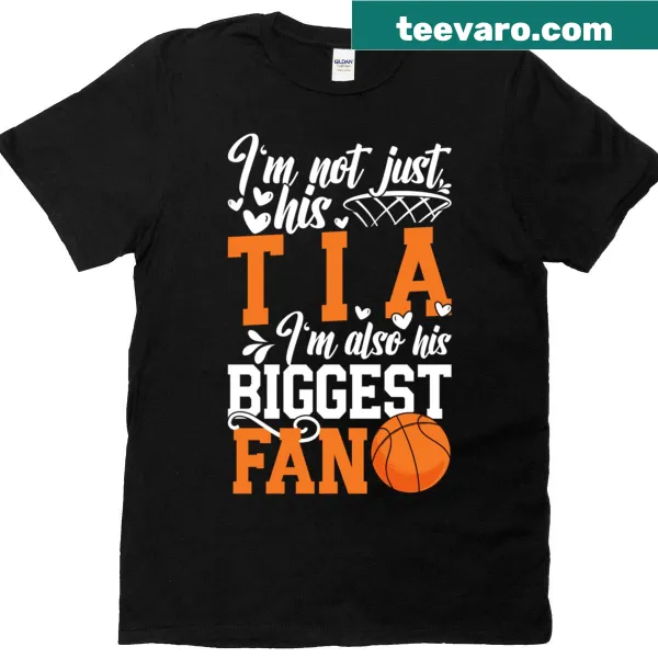 Typography t-shirt celebrating a basketball player's biggest fan, targeted at kids