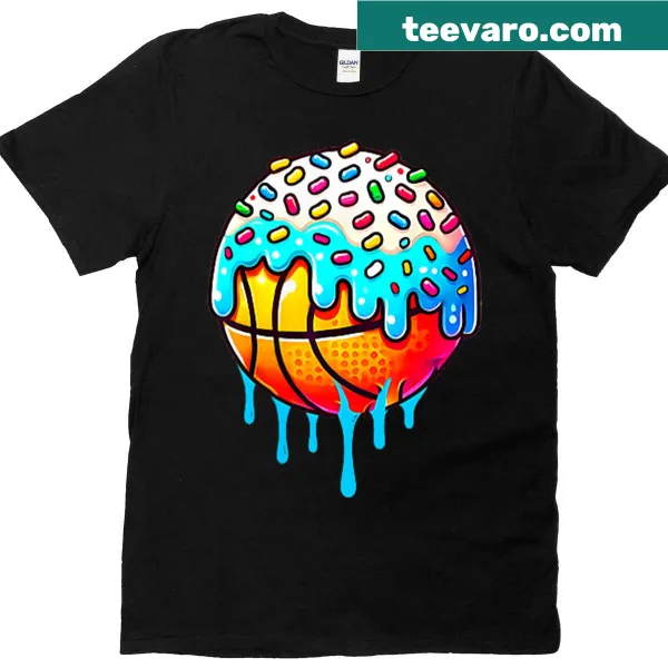 Kids t-shirt with ice cream basketball graphic