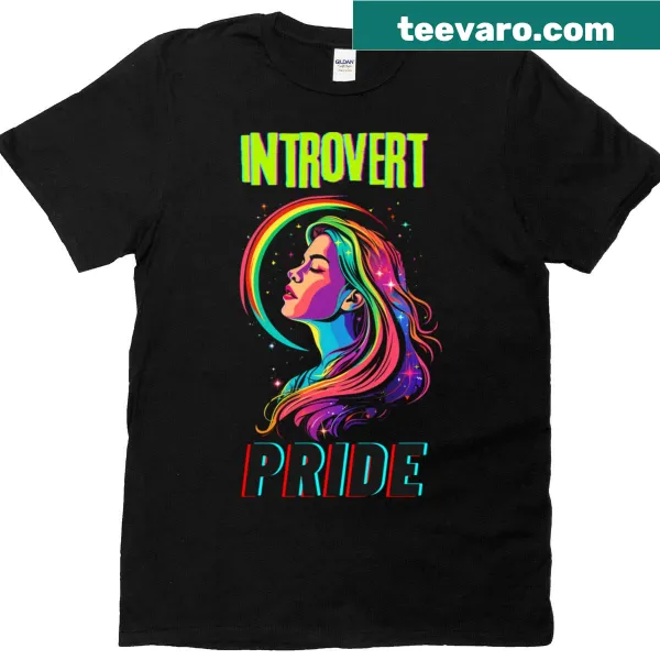 Oversized t-shirt featuring 'Introvert Pride' text