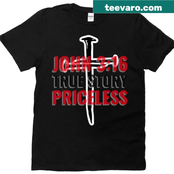 Oversized t-shirt with 'John 316' biblical verse graphic