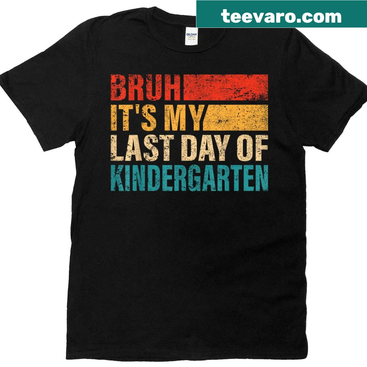Playful last day of kindergarten T-shirt for kids — on a men's t-shirt