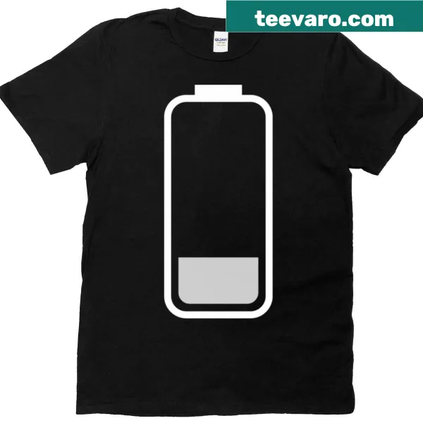 Funny T-shirt with Low Social Battery introvert joke
