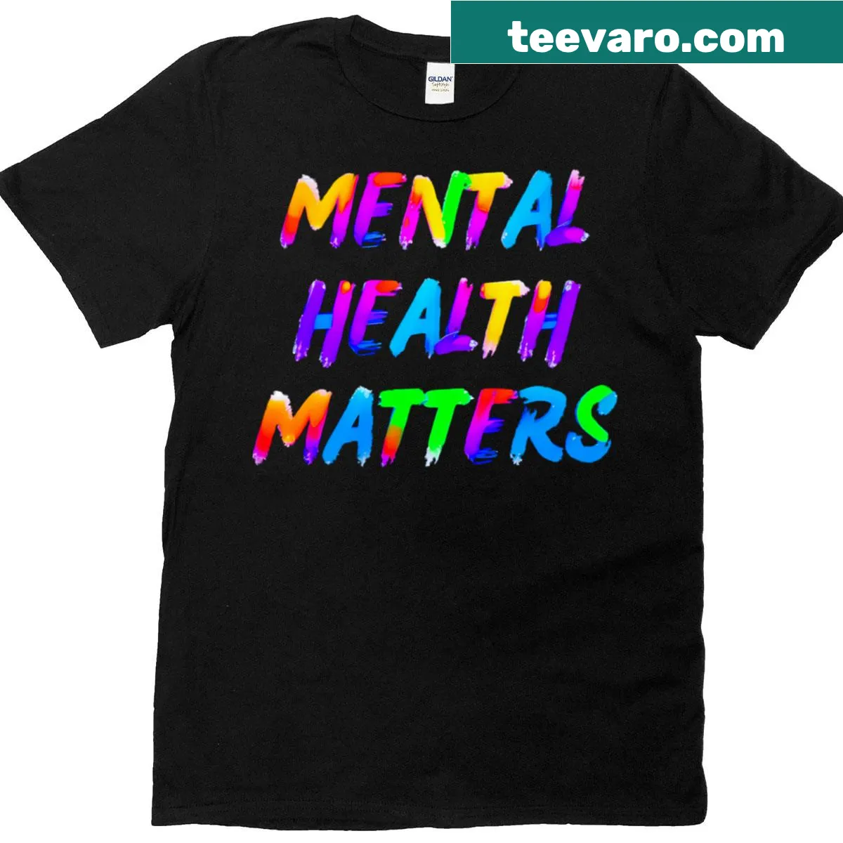 Oversized T-shirt with Mental Health Matters slogan — on a men's t-shirt