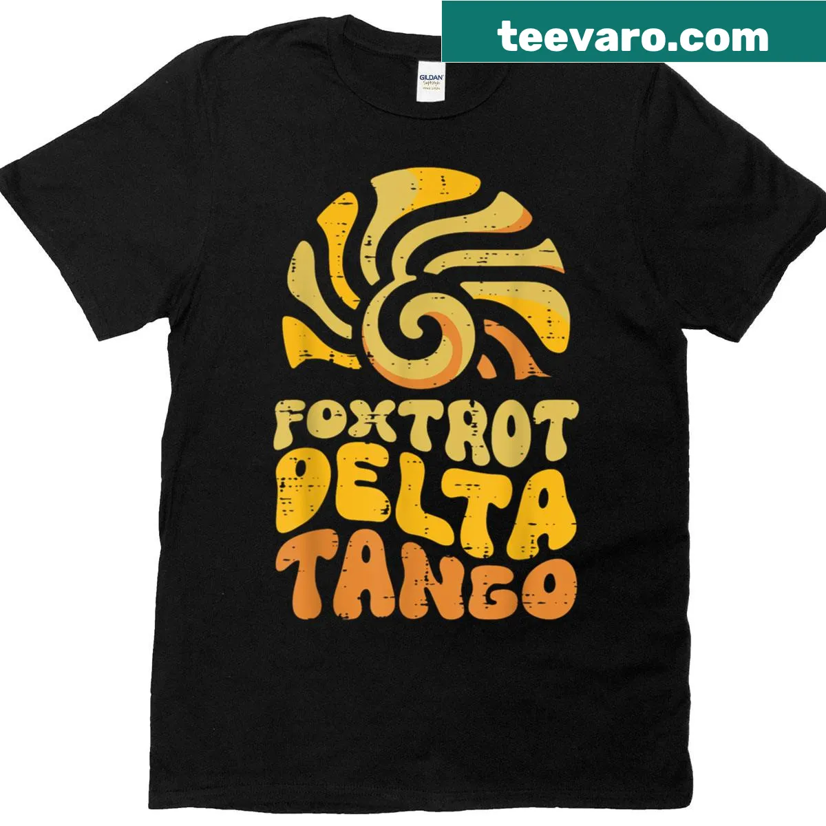 Bold graphic with protest-themed text and sun design — on a men's t-shirt