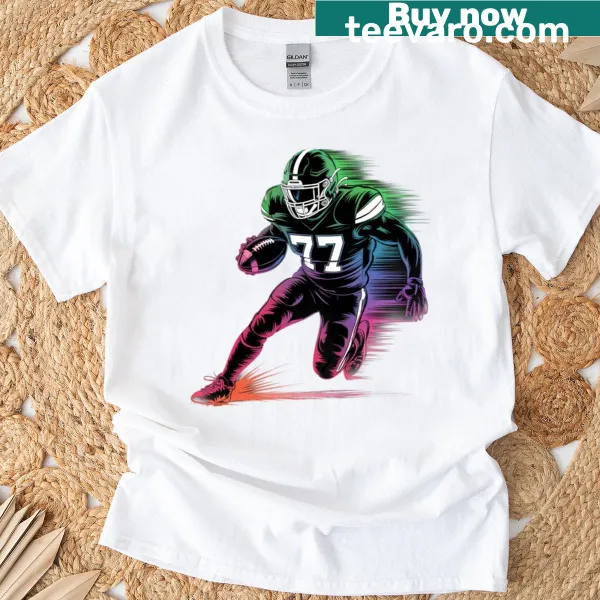 Vintage football coach and player theme T-shirt