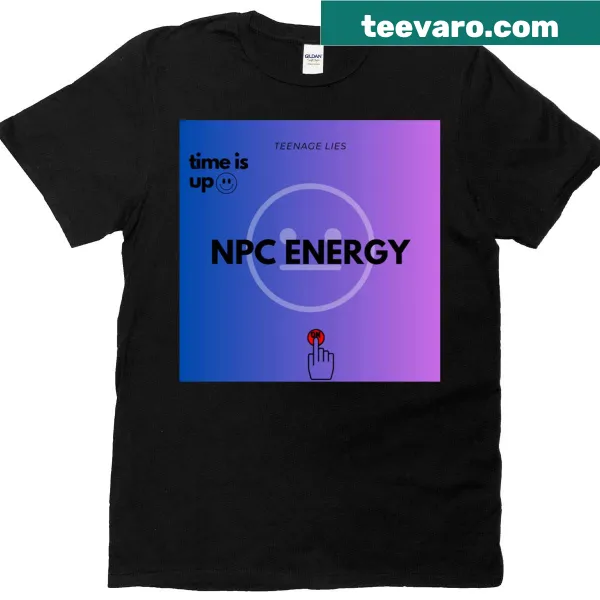 Thought-provoking typography design on a t-shirt