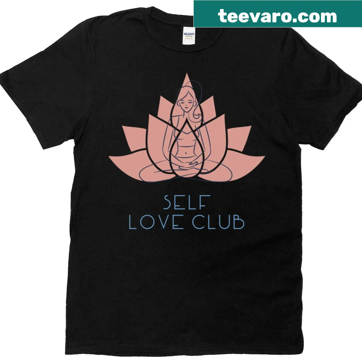 Inspirational design promoting self-love on a yoga t-shirt — on a men's t-shirt