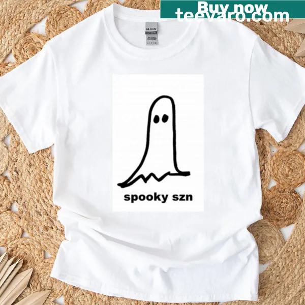 Fun typography celebrating spooky season on a t-shirt