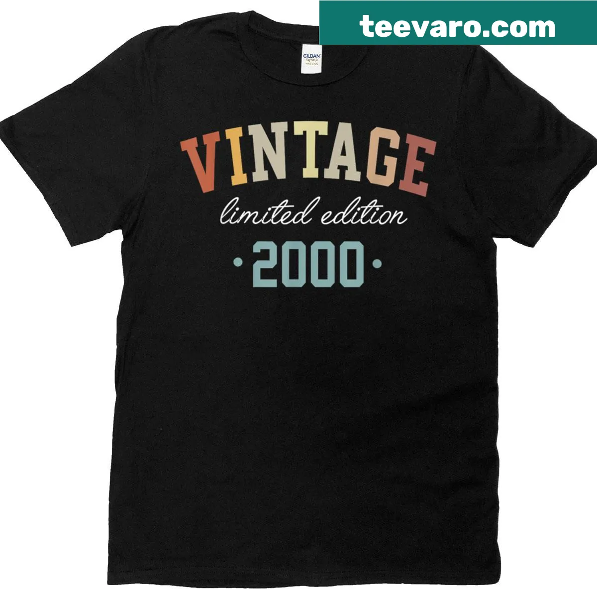 Vintage 25th birthday t-shirt with limited edition graphic. — on a men's t-shirt