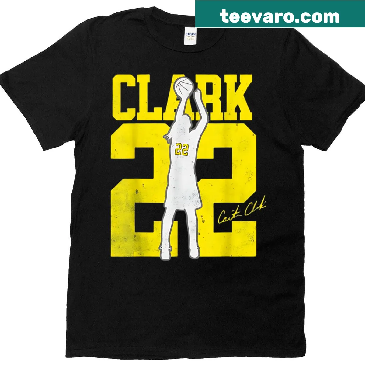 Vintage t-shirt featuring the Clark family name graphic — on a men's t-shirt