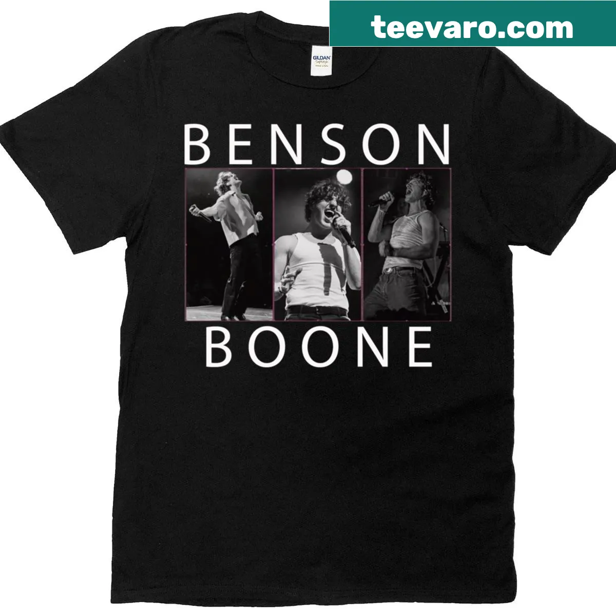 Vintage Bensonn Boone Active T-shirt with bold lettering — on a men's t-shirt