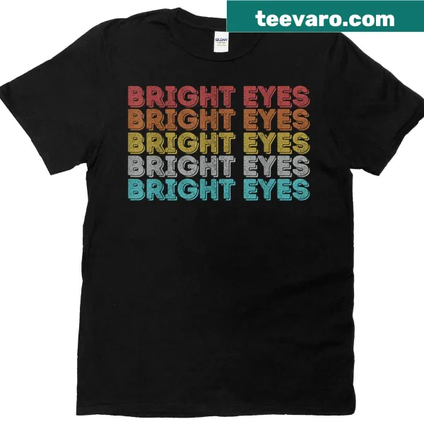 Vintage T-shirt featuring minimalist bright eyes graphic