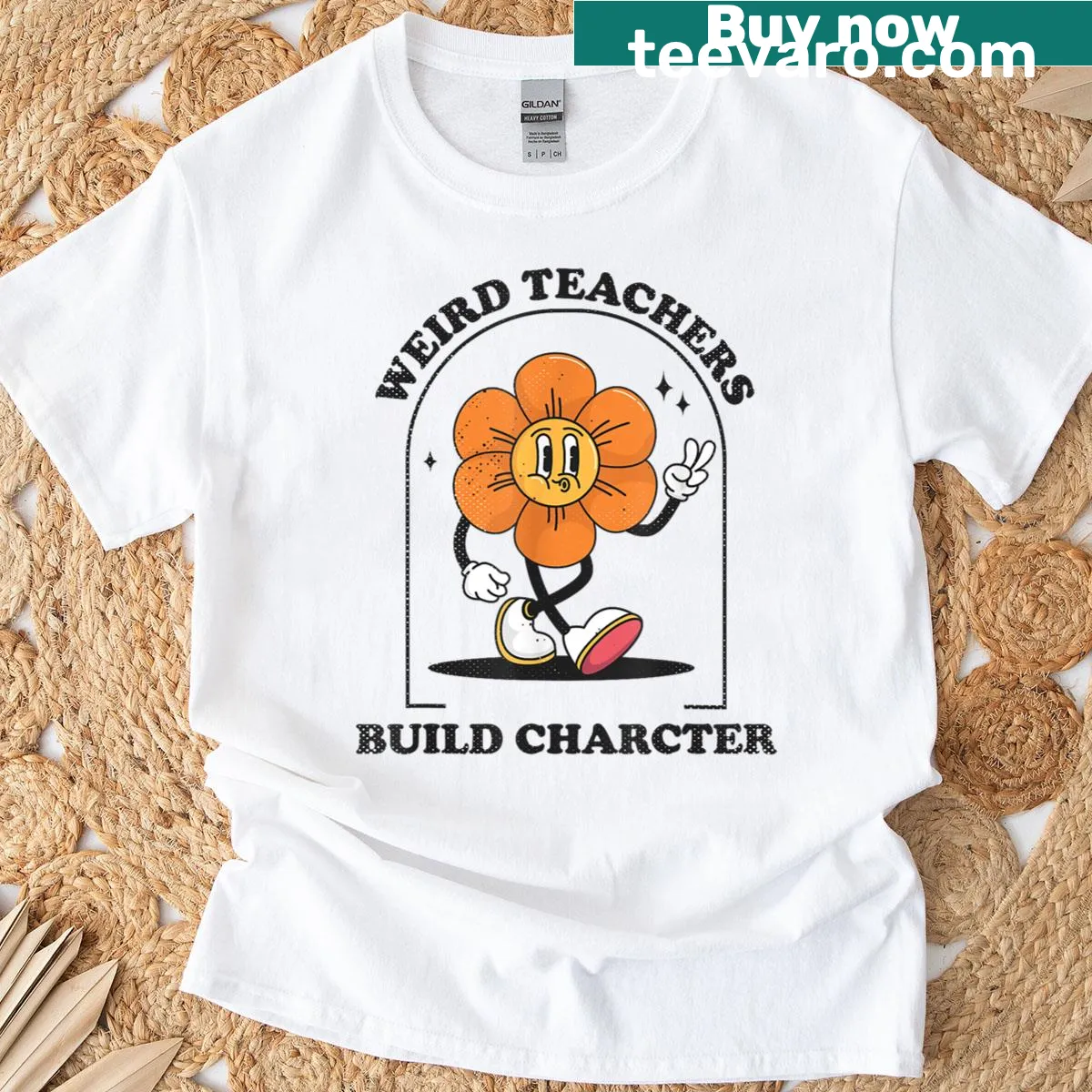 Funny retro T-shirt for art teachers with a humorous saying — on a men's t-shirt