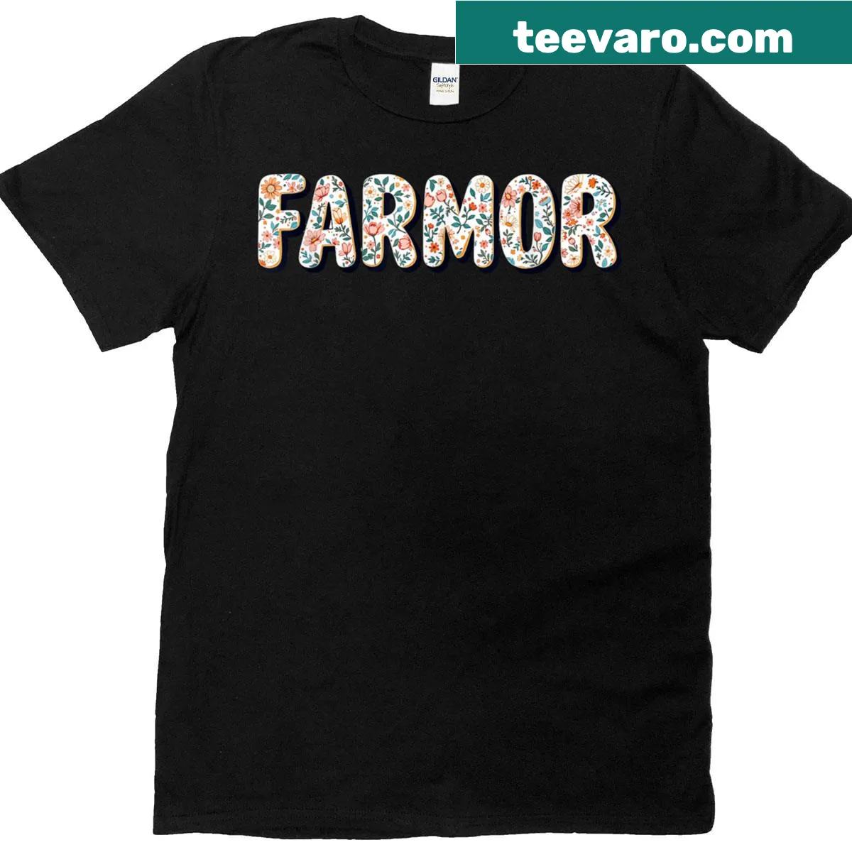 Floral design t-shirt honoring grandmothers — on a men's t-shirt