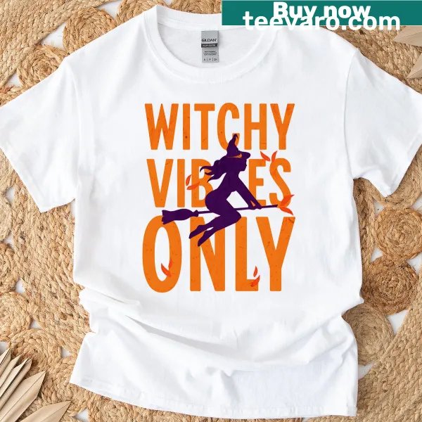 Witchy Vibes Only Halloween oversized T-shirt