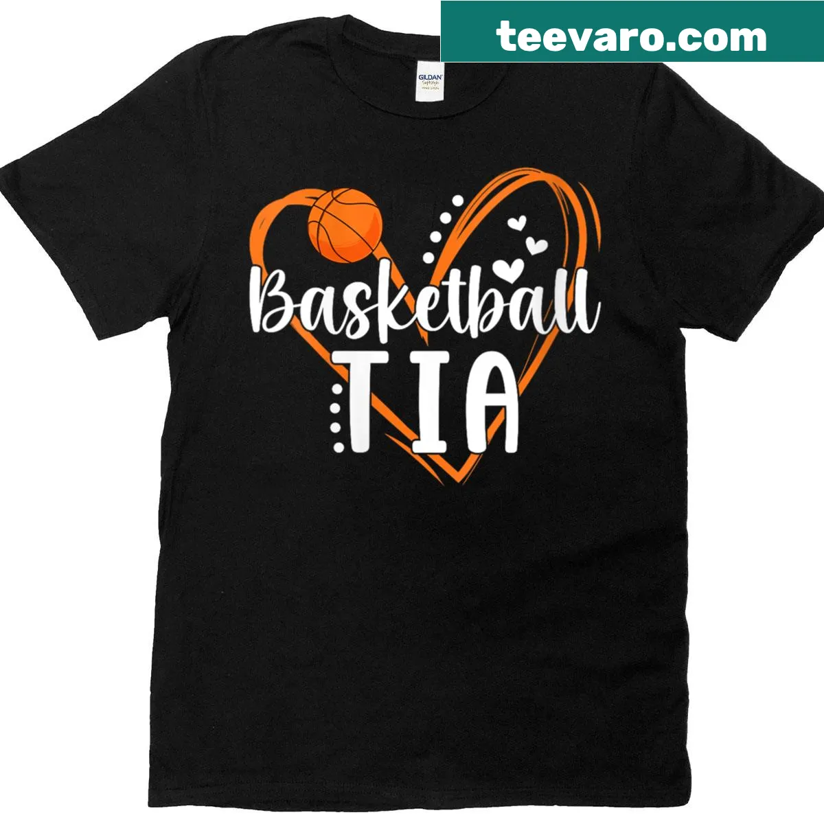 T-shirt honoring basketball aunts with heartfelt graphic — on a men's t-shirt