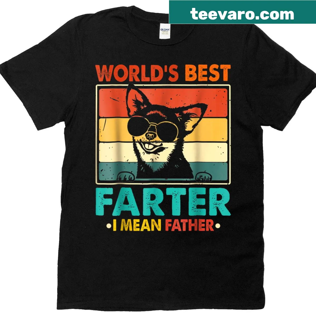 Funny Father's Day t-shirt with playful wording for dads — on a men's t-shirt