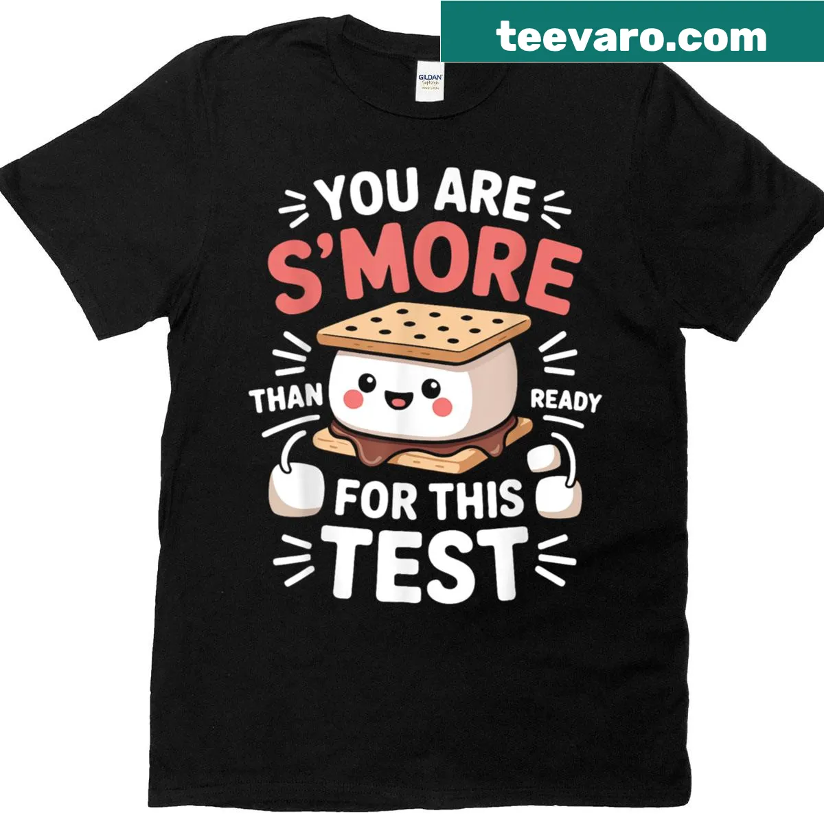Inspirational teacher t-shirt with a pun about readiness for tests — on a men's t-shirt