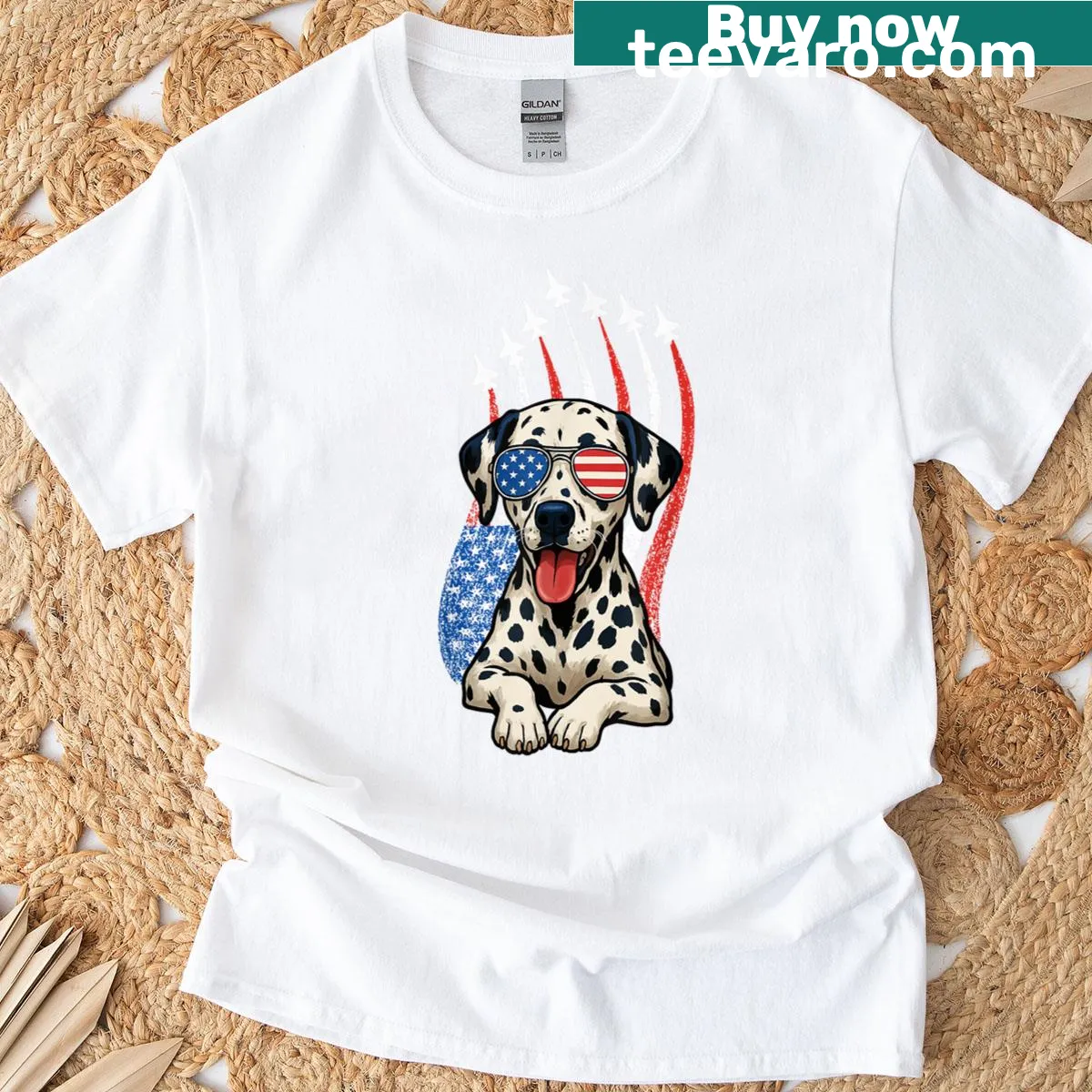 Classic Fourth of July T-shirt celebrating American independence. — on a men's t-shirt